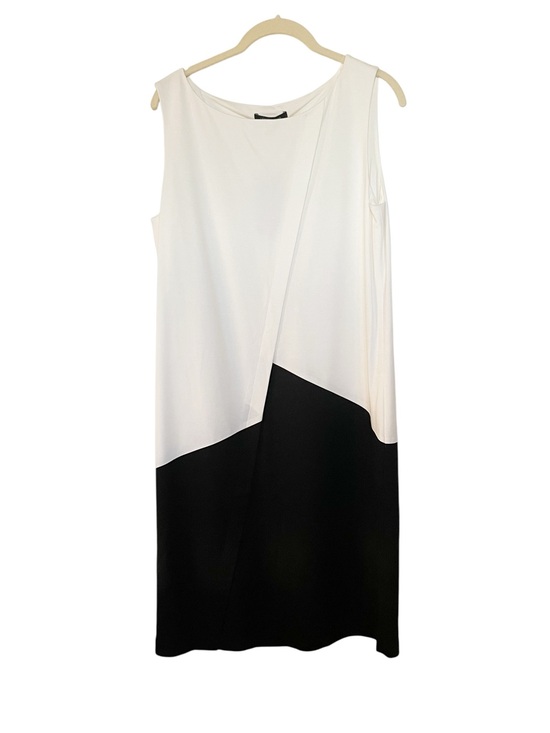 Lafayette 148 New York Dresses & Skirts - Lafayette 148 Sleeveless White and Black Colorblock Shift Dress Medium Stretch